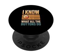 I Know What All The Buttons Do DJ Mixer Music PopSockets Adhesive PopGrip