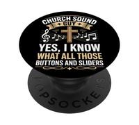 I Know What All Those Buttons And Sliders Do Audio Engineer PopSockets Adhesive PopGrip