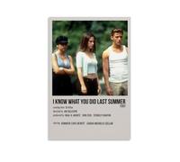 I KNOW WHAT YOU DID LAST Film SUMMER Terror Retro Movie Poster Wall Art Canvas Aesthetic Cover Poster Vintage Music And Movies Decorative Painting for Living Room Bed Room 08x12inch(20x30cm) Unframe-s