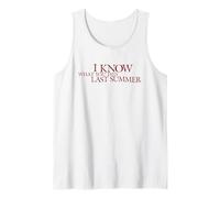 I Know What You Did Last Summer Blood Red Logo Retro Horror Tank Top