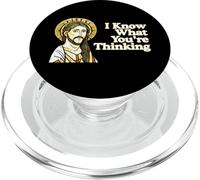 I Know What You're Thinking Funny Quote Jesus Meme Christian PopSockets PopGrip for MagSafe