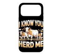 I Know You Herd Me Farm Life Cattle Cow Pun Case for iPhone 17 Pro Max