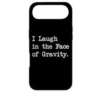 I Laugh in the Face of Gravity Funny Quotes Case for iPhone Air