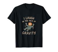 I Laugh In The Face Of Gravity Vintage Minimalist Art T-Shirt