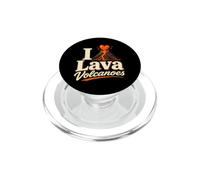 I Lava Volcanoes Funny Geologist Humor PopSockets PopGrip for MagSafe