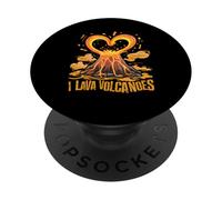 I Lava Volcanoes Heart Eruption Love PopSockets Adhesive PopGrip