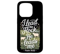 I Lead The Sheeps He Leads Me Psalm 78:52 Sheep Bible Verse Case for iPhone 15 Pro