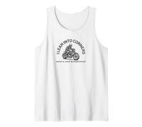I Lean Into Corners Motorcycle Vintage Design Tank Top