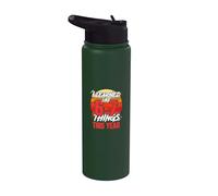 I Learned Like 6 7 Things This Year Funny Sarcastic Stainless Steel Insulated Water Bottle