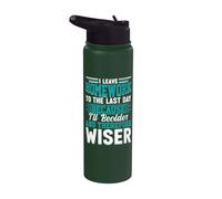 I Leave Homework to The Last Day Because I'll Be Older Stainless Steel Insulated Water Bottle