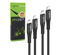 i-LEFANTE 2 Pack eBike Charging Cable for Bosch Intuvia, Kiox, Nyon (old) E-Bike Display,35 cm Length,OTG Function,Micro USB to iOS,for Bicycle Computer,Cable for Intuvia for iPhone,Pack of 2