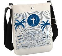 I Left It In The Water Christian Crossbody Bag Bible Verse Gift Religious Christian Gift Jesus Baptized Present (Water CB EU)
