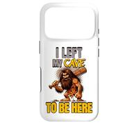 I Left My Cave To Be Here Man Cave Caveman Funny Husband Case for iPhone 17 Pro