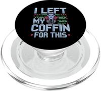 I Left My Coffin For This Introvert Spooky Regret |- PopSockets PopGrip for MagSafe
