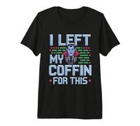 I Left My Coffin for This Introvert Spooky Regret |- Premium T-Shirt