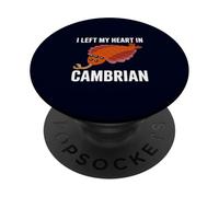 I Left My Heart in Cambrian Funny Opabinia Paleontology PopSockets Adhesive PopGrip