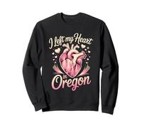 I Left My Heart In Oregon - Travel Sweatshirt