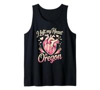 I Left My Heart in Oregon - Travel Tank Top
