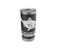 I Left My Heart in The Devonian Duncleosteous Animal Fish Stainless Steel Insulated Tumbler