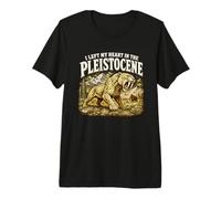 I Left My Heart in the Pleistocene Smilodon Sabertooth Premium T-Shirt