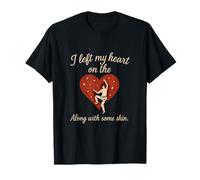 I Left My Heart on the Climbing Wall Sweet Script T-Shirt