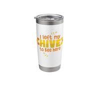 I Left My Hive to Bee Here Honeycomb Beekeeper Beekeeping Stainless Steel Insulated Tumbler