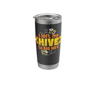 I Left My Hive to Bee Here Honeycomb Beekeeper Beekeeping Stainless Steel Insulated Tumbler