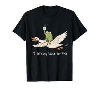 I Left My House for This Funny Flying Frog Holding Mahjong T-Shirt