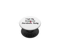 I Left My Seadas Sardinia Italy Food Travel Gift PopSockets Adhesive PopGrip