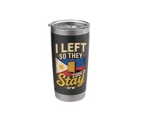 I Left So They Could Stay OFW Filipino Worker Stainless Steel Insulated Tumbler