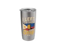 I Left So They Could Stay OFW Filipino Worker Stainless Steel Insulated Tumbler