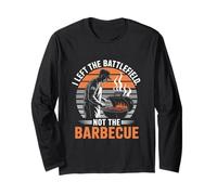 I Left the Battlefield Not the Barbecue Veterans Day Long Sleeve T-Shirt