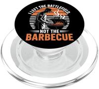 I Left the Battlefield Not the Barbecue Veterans Day PopSockets PopGrip for MagSafe