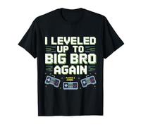 I Leveled Up to Big Bro Again Gaming Apparel T-Shirt