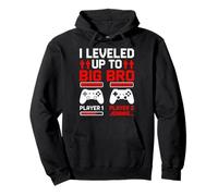I Leveled Up To Big Bro Player 1 Player 2 Joining Pullover Hoodie