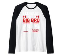 I Leveled Up to Big Bro Player 1 Player 2 Joining Raglan Baseball Tee