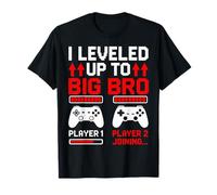 I Leveled Up to Big Bro Player 1 Player 2 Joining T-Shirt