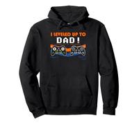I Leveled Up To Dad Gamer Father Gaming Design Pullover Hoodie