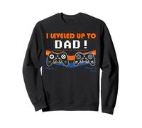 I Leveled Up To Dad Gamer Father Gaming Design Sweatshirt