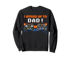 I Leveled Up To Dad Gamer Father Gaming Design Sweatshirt