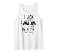 I Lick Swallow & Suck Cinco De Mayo Spring Break Tequila Tank Top