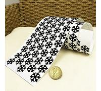 i.LifeUK 144 Snowflake Vinyl Christmas Sticker 20mm Colour Self Adhesive Peel&Stick -Black