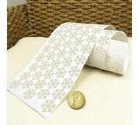 i.LifeUK 144 Snowflake Vinyl Christmas Sticker 20mm Colour Self Adhesive Peel&Stick -Frosted Effect