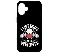 I Lift Eggs Not Weights Backyard Chicken Farmer Humor Case for iPhone 16