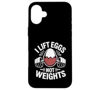 I Lift Eggs Not Weights Backyard Chicken Farmer Humor Case for iPhone 16 Plus