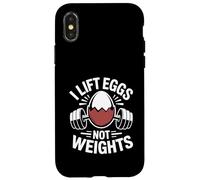I Lift Eggs Not Weights Backyard Chicken Farmer Humor Case for iPhone X/XS