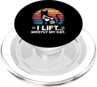I Lift Mostly My Cat Funny Workout Cat Lover PopSockets PopGrip for MagSafe