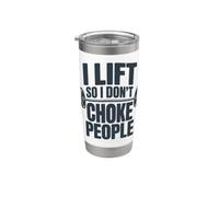 I Lift So I Stay Calm - Funny Workout Stainless Steel Insulated Tumbler