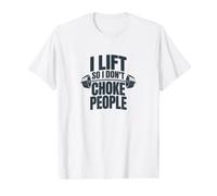 I Lift So I Stay Calm - Funny Workout Value Graphic T-Shirt
