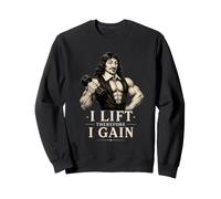 I Lift Therefore I Gain, Funny Gym Philosophy Descartes Sweatshirt